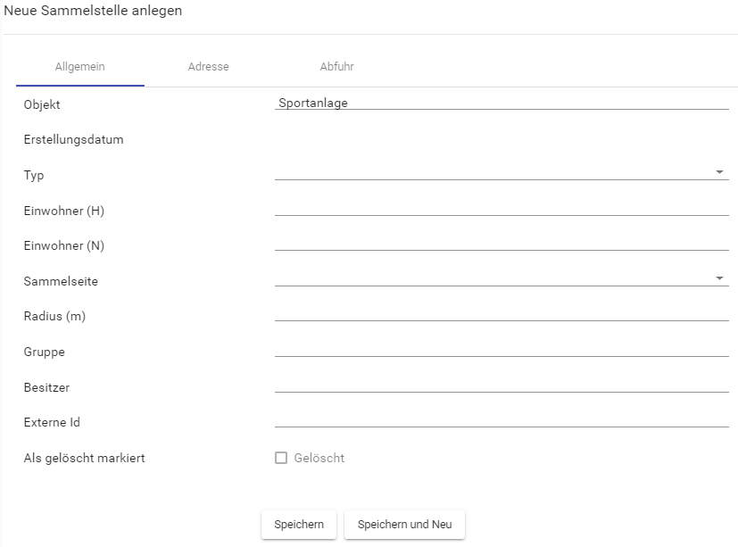 Online Neue Sammelstelle anlegen Allgemein.png